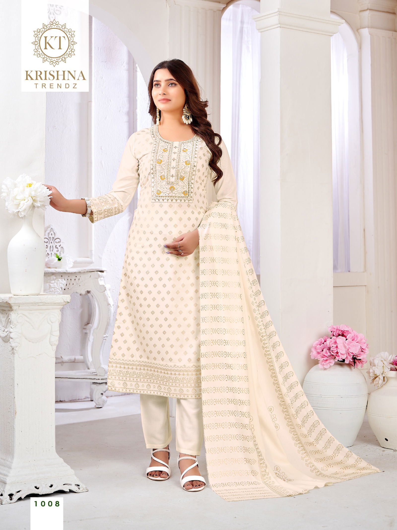 Ankita Vol 2 By Krishna Rayon Foil Printed Kurti With Bottom Dupatta Wholesale Online
